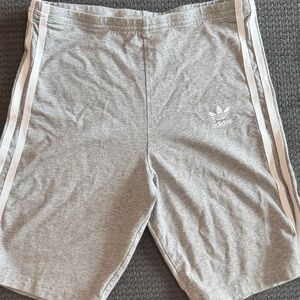 Adidas Light Gray Athletic Shorts